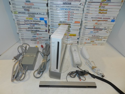 White nintendo wii - white,